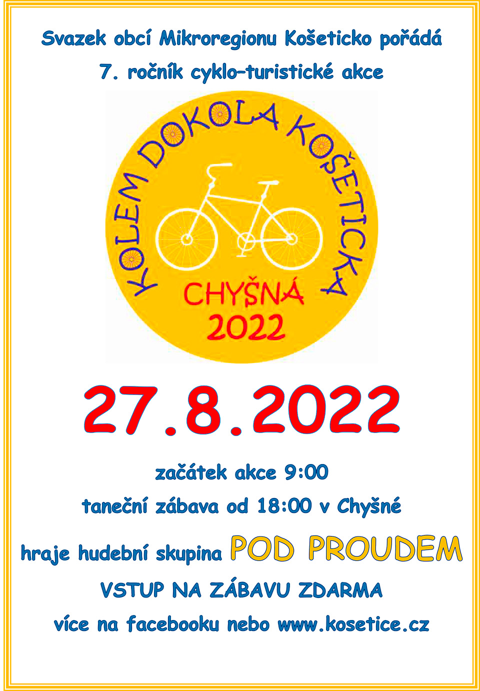 KOLEM DOKOLA KOŠETICKA CHYŠNÁ 2022 - plakát